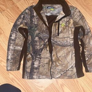 Game winner brand Camo Fleece Jacket with Logo